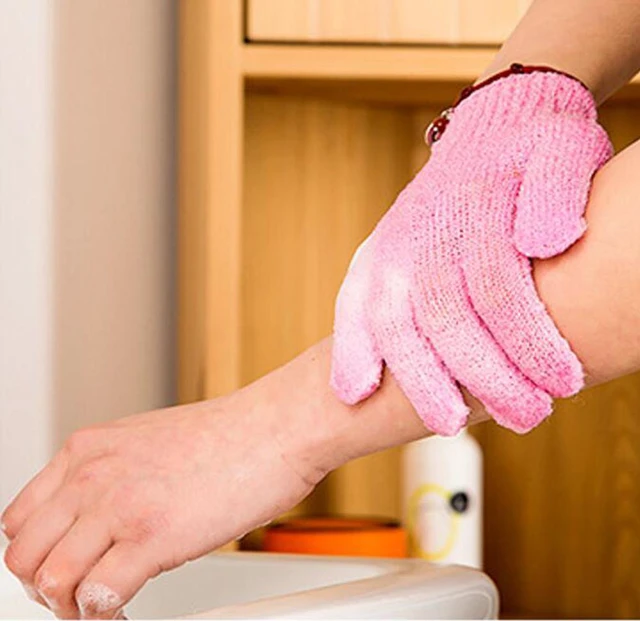 Alt view image 4 of 5 - US 6 PCS Exfoliating Spa Bath Gloves Shower Soap Clean Hygiene Wholesale Lots