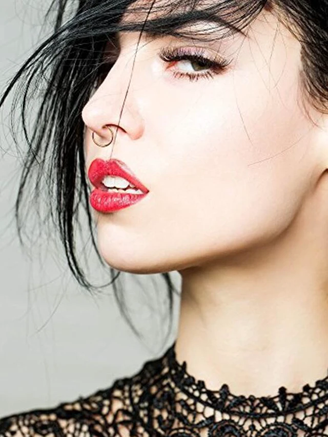 Alt view image 4 of 6 - Clip-On Spring Action Non-Piercing Fake Septum Lip Cartilage Nose Tragus Ring 1 Pair Silver