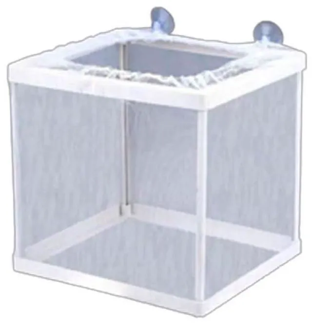 Main image of US 1 Pc Fish Tank Aquarium Guppy Breeding Breeder Baby Gauze Trap Box Isolator