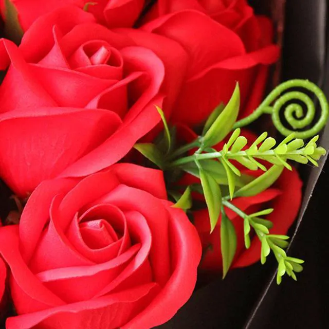 Alt view image 4 of 5 - US 18 Pcs Eternal Rose Soap Flower Bouquet Valentine's Day Gift Girlfriend Wife