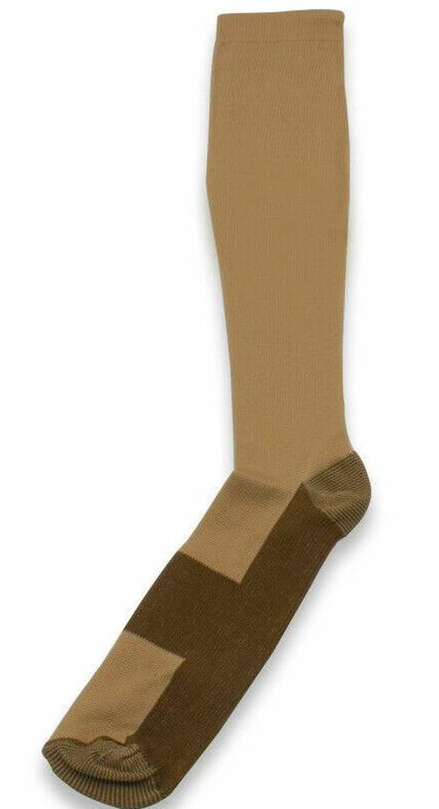 Alt view image 2 of 5 - (3 Pairs) Copper Compression Socks 20-30mmHg Graduated Support Mens Womens S-XXL L/XL