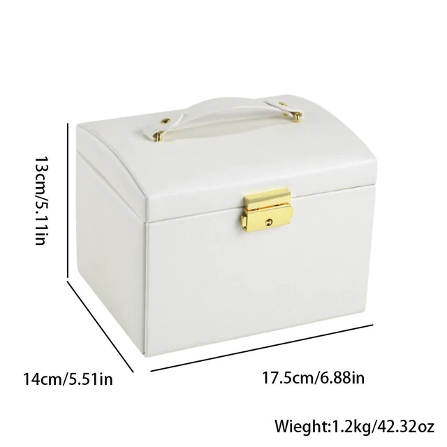 Alt view image 4 of 5 - US Large Box Layers Jewelry Organizer Case Portable Travel Lockable Gift Fashion