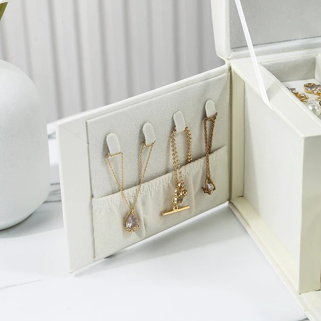 Alt view image 5 of 5 - US Large Box Layers Jewelry Organizer Case Portable Travel Lockable Gift Fashion