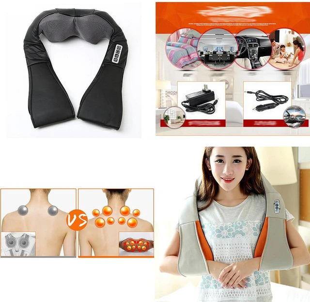 Alt view image 2 of 5 - US Shiatsu Neck & Back Massager w Heat Deep Kneading Massage Shoulder Waist Body