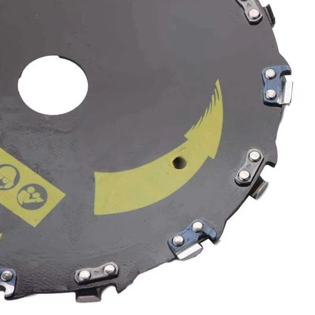 Alt view image 3 of 5 - US 2Pc 9''Chainsaw Tooth Brush Blades Trimmer Head Suitable ForCutter Weed Eater