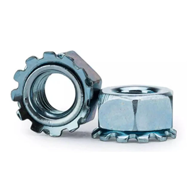 Alt view image 2 of 5 - US 100 Pc Stainless Steel Keps K-L lock Nut with free spinning washer 3/8-16