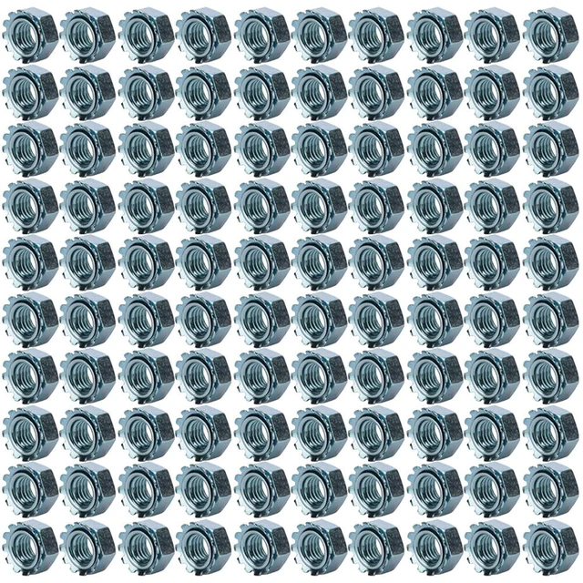 Alt view image 5 of 5 - US 100 Pc Stainless Steel Keps K-L lock Nut with free spinning washer 3/8-16