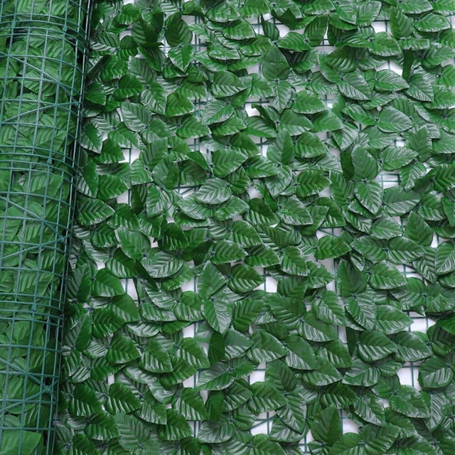 Alt view image 5 of 5 - US 118"x39" Artificial Privacy Fence Wall Screen Faux Ivy Leaf Outdoor Decor