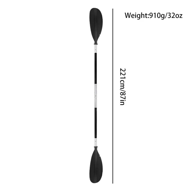 Alt view image 2 of 5 - US Double-Ended Kayak Paddle 220cm Detachable Lightweight Aluminum Canoe Afloa