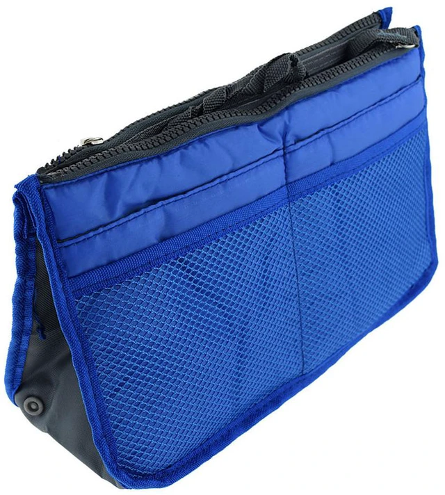 Alt view image 2 of 4 - 2 Pack Travel Insert Handbag Purse Large Liner Organizer Tidy Bags Sapphire 2 Pack