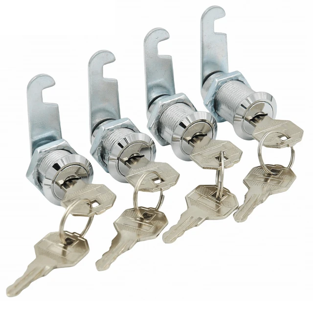 Alt view image 5 of 5 - US 12 Pack Tubular Cam Lock 1-1/8" Cabinet Toolbox Safe Drawer Replacement