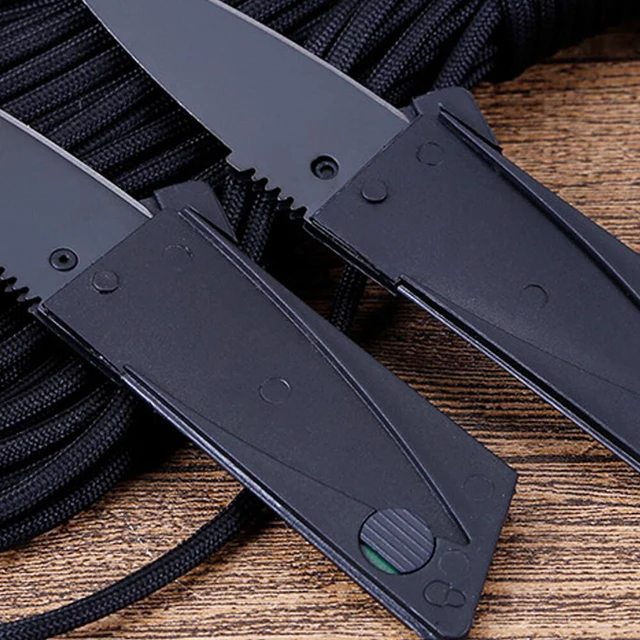 Alt view image 5 of 5 - US 20 Pack Credit Card Thin Knives Folding Wallet Pocket Micro Survival Knife