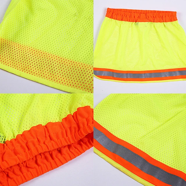 Alt view image 4 of 5 - US 1 Pack Hard Hats Neck Sun Shade Shield Accessories Visor Reflective Stripe