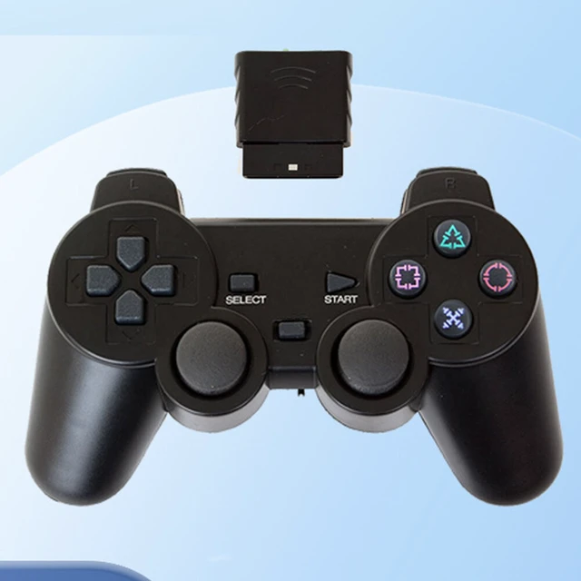 Alt view image 5 of 5 - US 2 Pack Controller For PlayStation 2 PS2 Wired Black Joystick Joypad