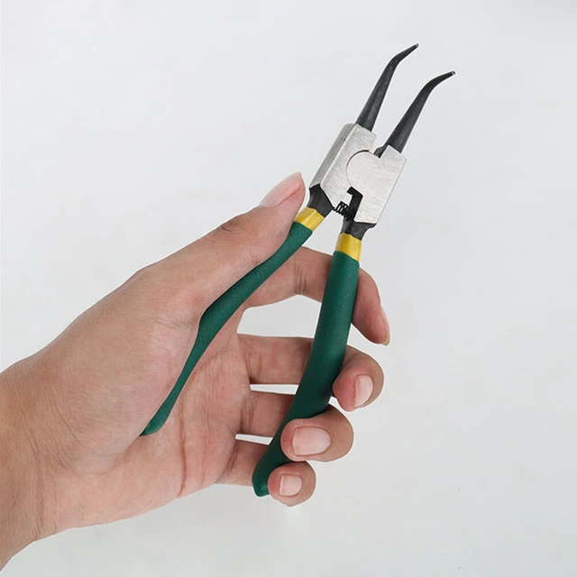 Alt view image 5 of 5 - US 1 Sets of 4-Pc Heavy Duty Circlip Pliers Snap Ring External Internal Kit 7'