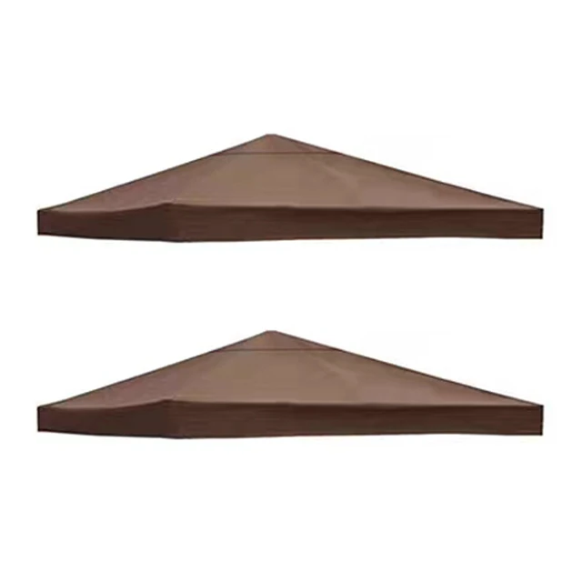 Alt view image 4 of 5 - US 10'x10' Waterproof Gazebo 1 2Tier Top Replacement Canopy UV Sunshade Cover