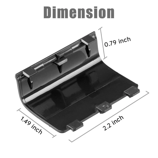 Alt view image 5 of 5 - US 10Pc For Xbox One Battery Cover Back Wireless Controller Replacement Black