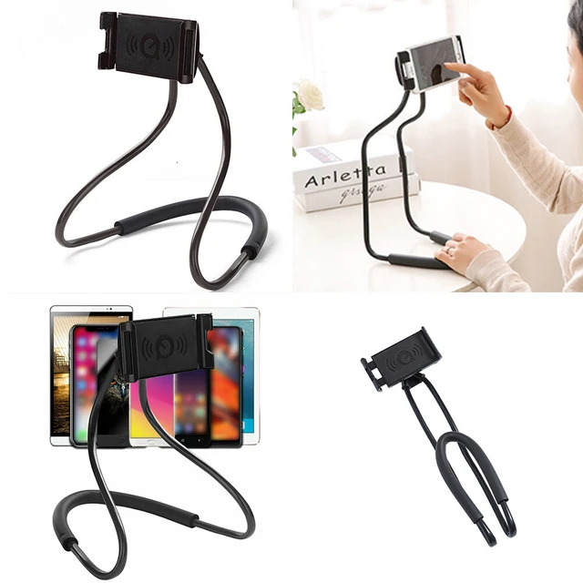 Alt view image 3 of 5 - US 2 Pc Neck Hanging Flexible Holder Lazy Bracket Universal Mobile Phone Stand