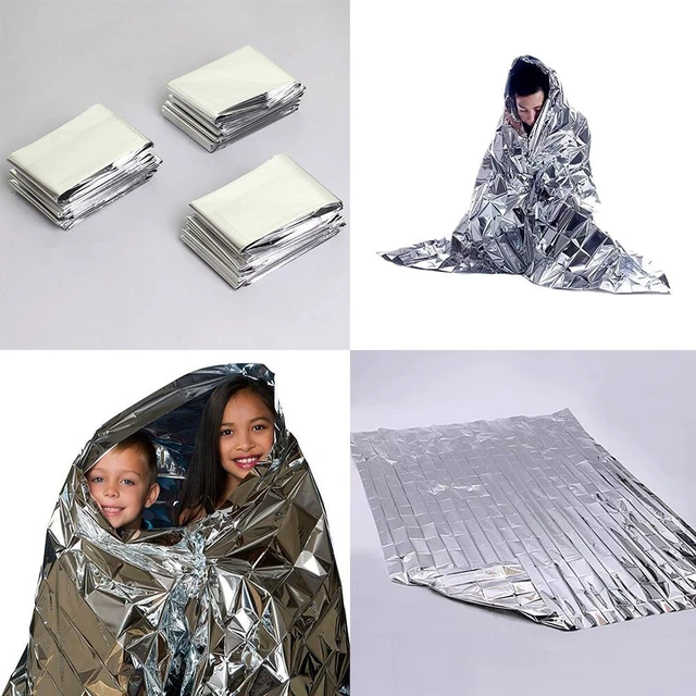 Main image of US 15 PACK Emergency Solar Blanket Survival Safety Insulating Mylar Thermal