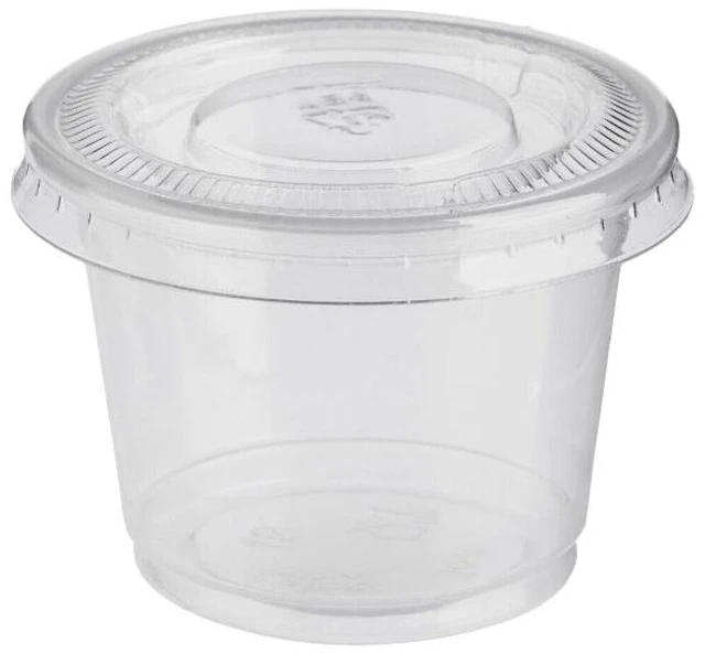 Main image of US 500 Pack Disposable 1 Oz Portion Cups with Lids for Sample Tasting Sauces