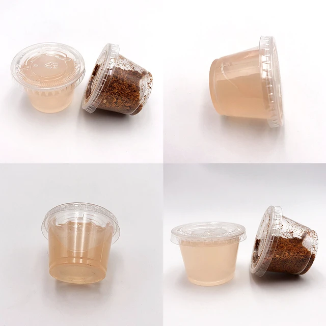 Alt view image 5 of 5 - US 500 Pack Disposable 1 Oz Portion Cups with Lids for Sample Tasting Sauces