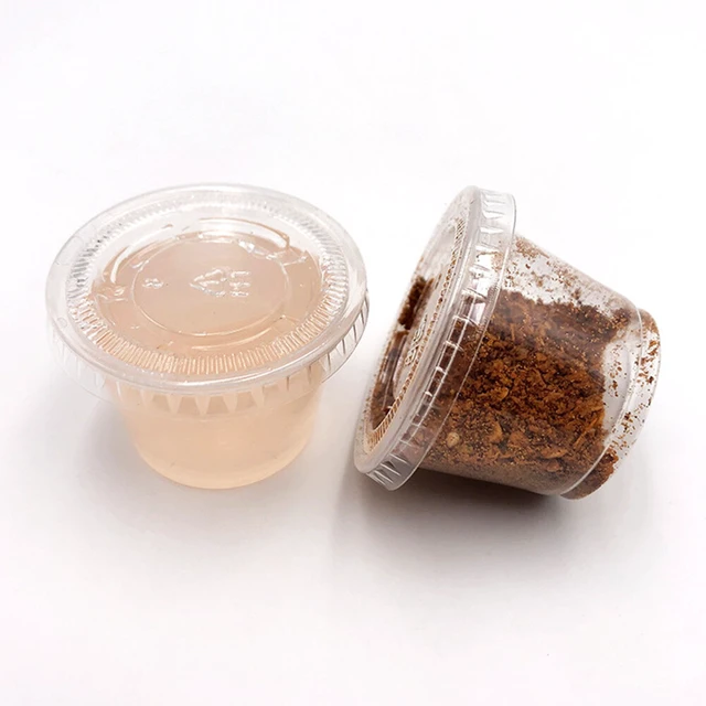 Alt view image 2 of 5 - US 500 Pack Disposable 1 Oz Portion Cups with Lids for Sample Tasting Sauces