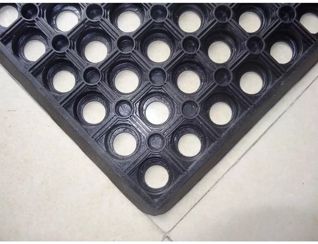 Alt view image 4 of 5 - US Non Slip Door Mats Indoor Outdoor Rug Heavy Duty Washable Kitchen Rubber Mat