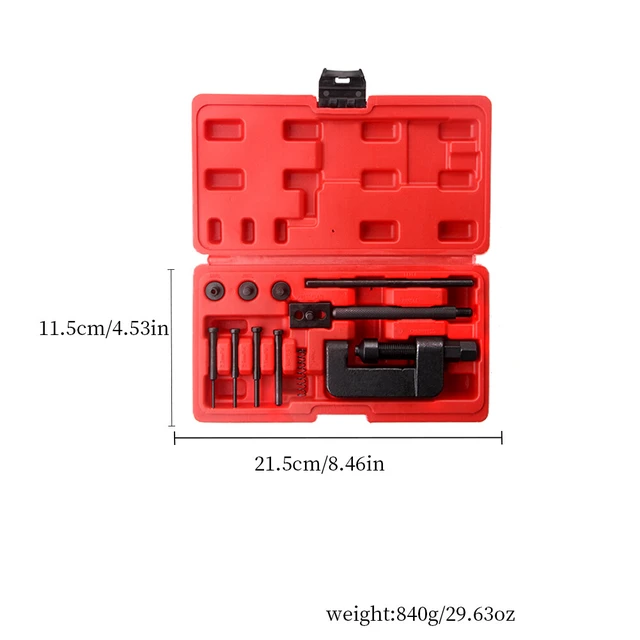 Alt view image 4 of 5 - 13PCS Chain Cutter Rivet Tool Set Riveting Breaker ATV/Bike/Motorcycle/Cam Drive