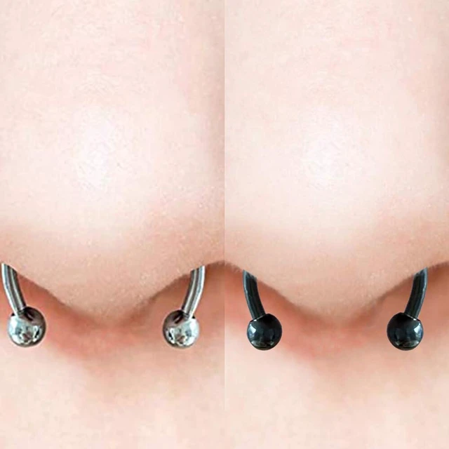 Alt view image 2 of 5 - US 1 Pcs Magnetic Septum Nose Ring Stainless Steel Fake Non Piercing Nose Clip