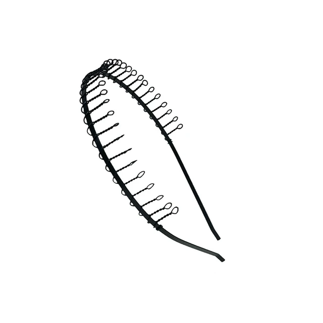 Alt view image 3 of 5 - US 10 Pack Unisex Hairband Comb Headband Metal Wire with Teeth