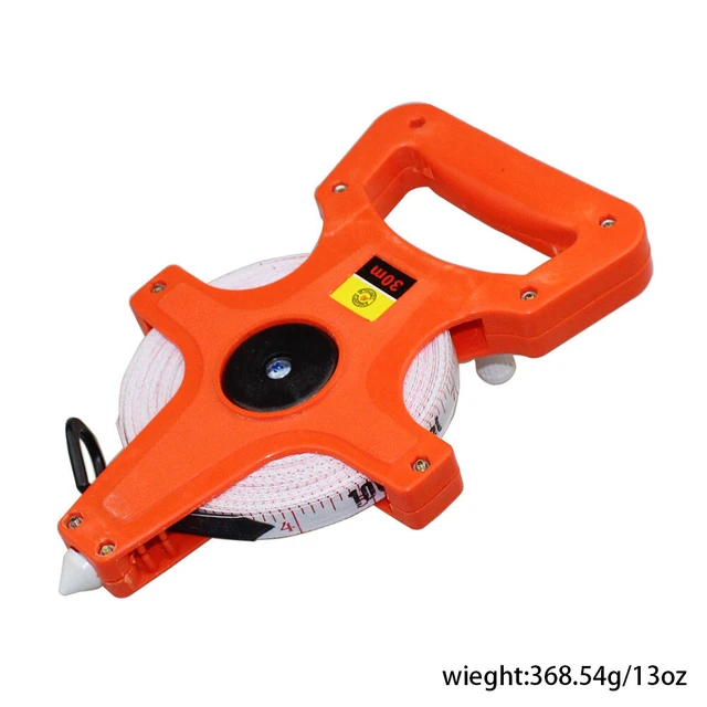 Alt view image 5 of 5 - US 1 Pcs 1/2" x 98' Open Reel Dual Sided Fiberglass Tape Measure for Engineer