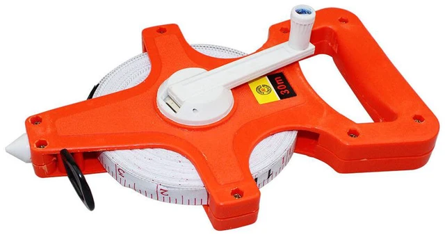 Main image of US 1 Pcs 1/2" x 98' Open Reel Dual Sided Fiberglass Tape Measure for Engineer