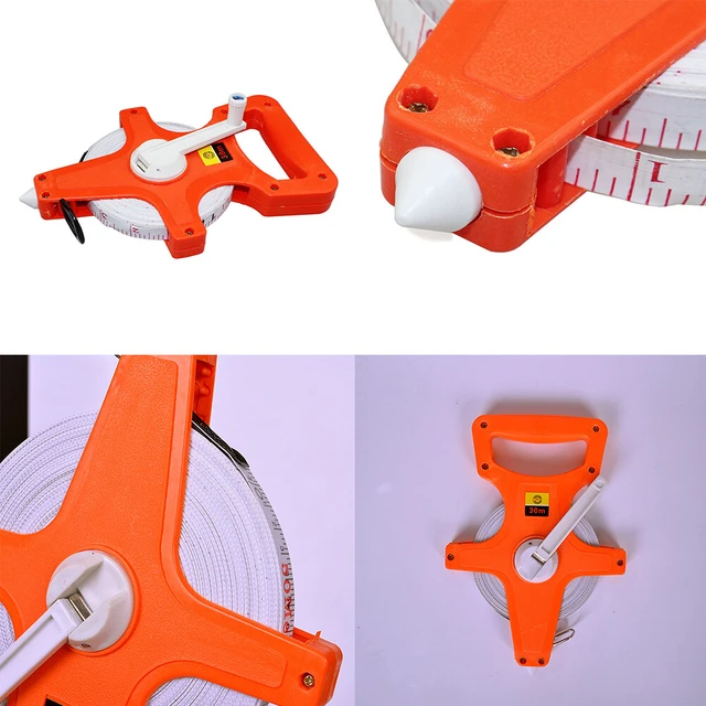 Alt view image 2 of 5 - US 1 Pcs 1/2" x 98' Open Reel Dual Sided Fiberglass Tape Measure for Engineer