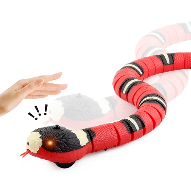 Alt view image 2 of 3 - US 1 Pack USB Charging Smart Sensing Snake Electron Interactive Cat Dog Toys