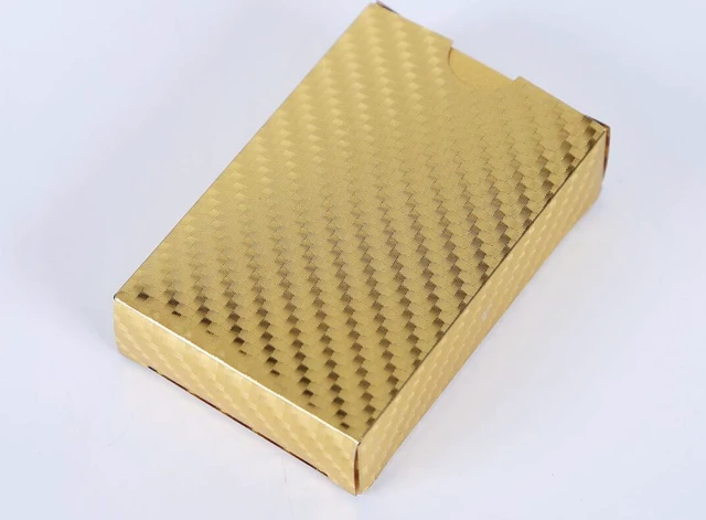 Alt view image 3 of 5 - Luxury 24K Gold Foil Poker Playing Cards Deck Carta de Baralho with Box Good