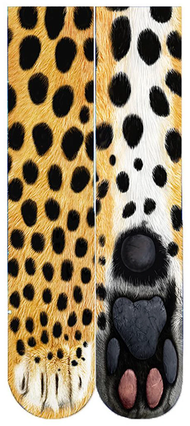 Alt view image 2 of 5 - US Seller Unisex Women Men Adult Teen 3D Animal Print Sock Paw Crew Foot Socks AV-4-adongwuwazi eyu
