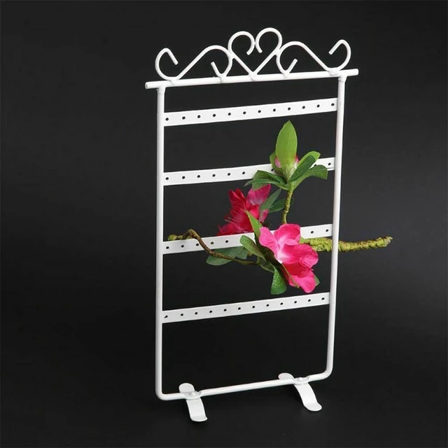 Alt view image 5 of 5 - US Earrings Necklace Jewelry Stand Holder Rack Tower Tree Metal Display Shelf