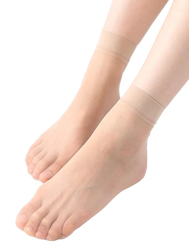Main image of 10 Pairs Women Nylon Elastic Short Ankle Sheer Stockings Silk Short Socks USA AX-1-cduansiwarouse 10duizhuang