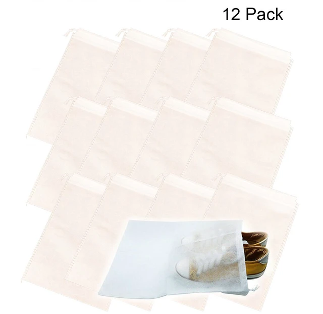 Alt view image 2 of 6 - US 12PCS Boot Shoe Toy Storage Drawstring Bag Travel Organizer Large Dust-proof