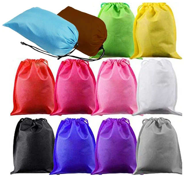 Main image of US 12PCS Boot Shoe Toy Storage Drawstring Bag Travel Organizer Large Dust-proof BA-1-bshukoudai30x39cm 12gezhuang hunse