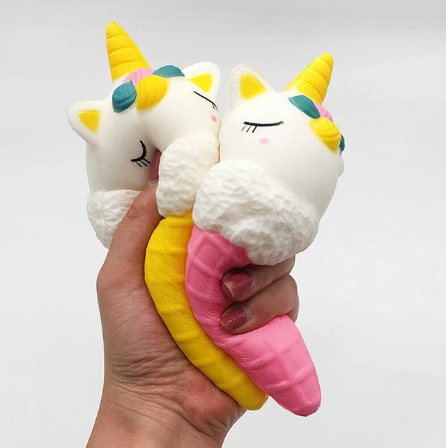 Alt view image 4 of 5 - Jumbo Scented Icecream Unicorn Slow Rising Squishies Squeeze Stress Relieve Toys