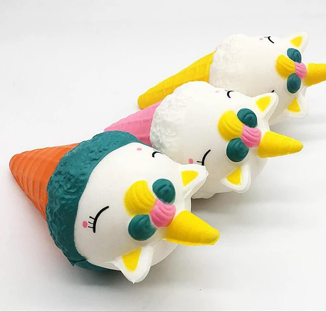 Alt view image 5 of 5 - Jumbo Scented Icecream Unicorn Slow Rising Squishies Squeeze Stress Relieve Toys