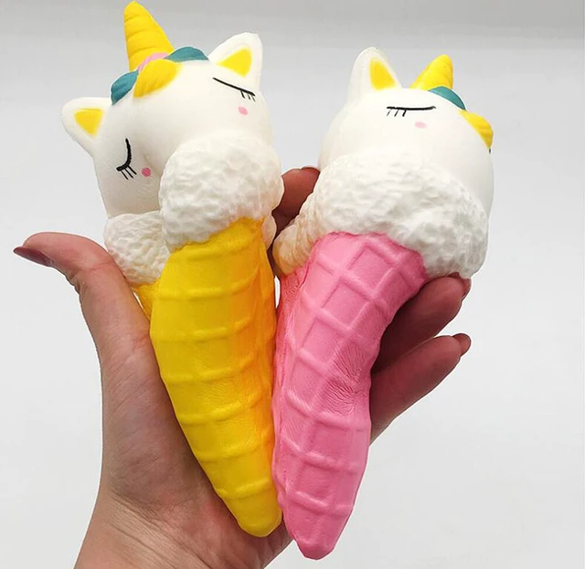 Alt view image 3 of 5 - Jumbo Scented Icecream Unicorn Slow Rising Squishies Squeeze Stress Relieve Toys