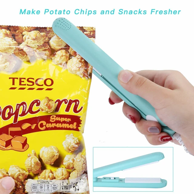 Alt view image 2 of 5 - US Mini Heat Sealing Machine Portable Impulse Food Packing Plastic Bag Sealer BD-3-a minifengkouji lvse