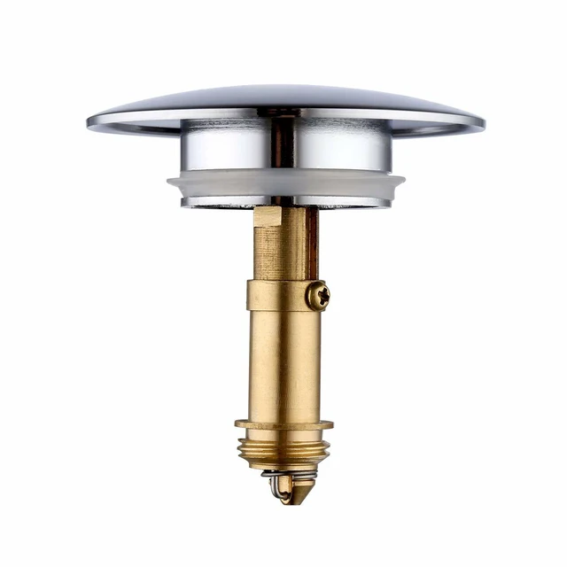 Alt view image 3 of 5 - Pop-Up Drain Vessel Sink Waste Bathroom Basin Stopper Polished Chrome BE-4-b xiaotantiaoyoukong buxiugangtongxiashuiqi