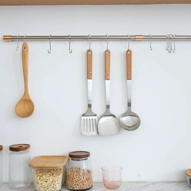 Alt view image 2 of 6 - 50x Heavy Duty Stainless Steel S Hooks S-Shaped Hanging Utility Hangers