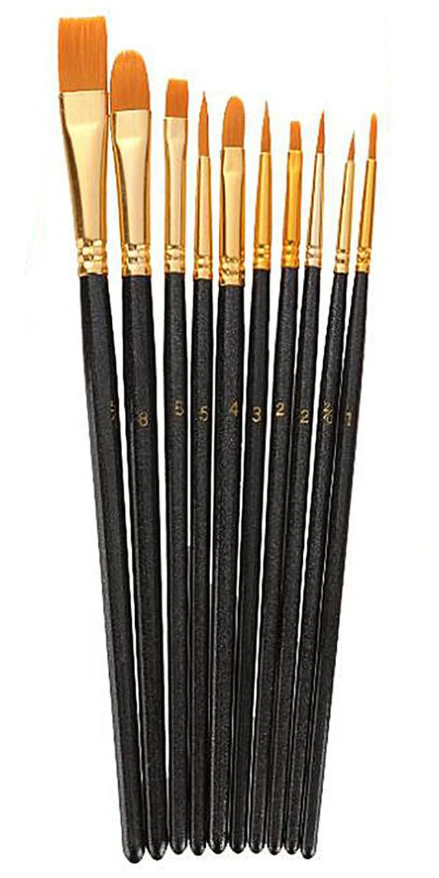 Main image of US 36 Color Fundamental Watercolor Pan Artist Set and/or 10 Paint Brushes