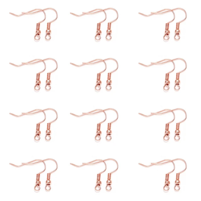 Alt view image 2 of 5 - US 100 DIY JEWELRY Making Findings Earring Hook Coil Ear Wire French Hook BH-2-cdaizhuergou100gezhuang meiguijin