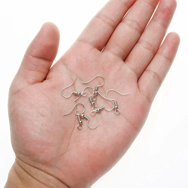 Alt view image 5 of 6 - US 100 DIY JEWELRY Making Findings Earring Hook Coil Ear Wire French Hook BH-2-cdaizhuergou100gezhuang yinse