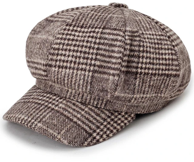 Main image of Women's Newsboy Cap Baker Boy Hat Cabbie Beret Flat Cap Warm ArtistVintage Fines BKheBRzuishangceng daiyanhuajiamao kafeihuawen
